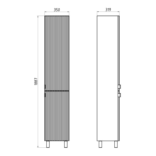 Пенал ASB-Mebel Дора 35  9973